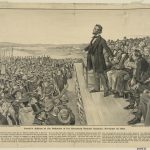 Image of President Lincoln delivering the Gettysburg address for a blog post honoring those who gave their "last full measure of devotion" for Memorial Day 2025